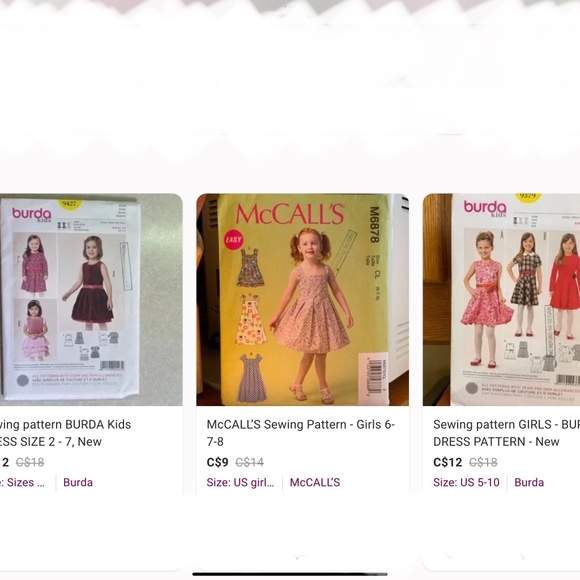 Sewing Patterns Bundle - 3 Uncut Patterns - Picture 1 of 7